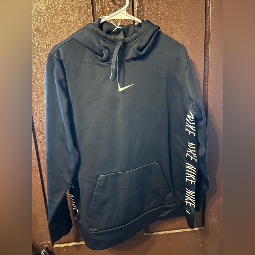 Nike Black Hoodie with White Logo